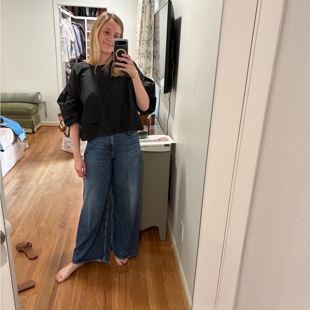 rag & bone Indigo Wide Leg Jeans